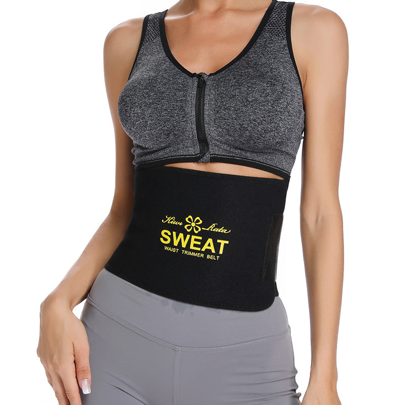 Black waist trimmer